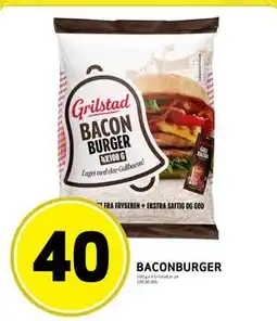 Bunnpris BACON BURGER tilbud