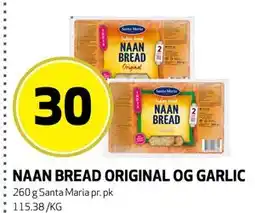 Bunnpris NAAN BREAD ORIGINAL OG GARLIC tilbud
