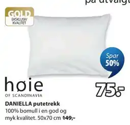 JYSK DANIELLA putetrekk tilbud