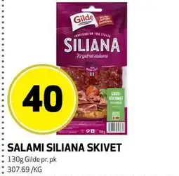 Bunnpris SALAMI SILIANA SKIVET tilbud