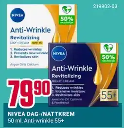 Europris NIVEA DAG-/NATTKREM tilbud