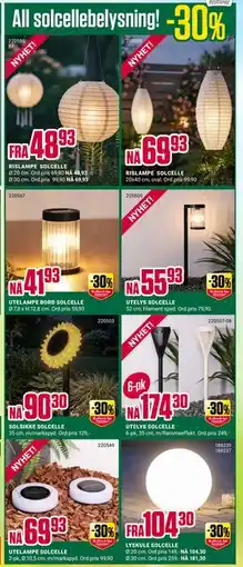Europris All solcellebelysning! tilbud