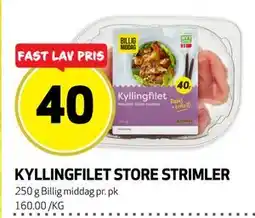 Bunnpris KYLLINGFILET STORE STRIMLER tilbud