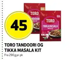 Bunnpris TORO TANDOORI OG TIKKA MASALA KIT tilbud