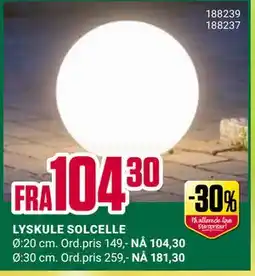 Europris LYSKULE SOLCELLE tilbud