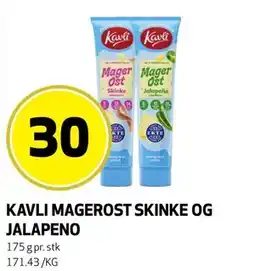 Bunnpris KAVLI MAGEROST SKINKE OG JALAPENO tilbud