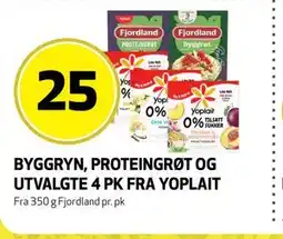 Bunnpris BYGGRYN, PROTEINGRØT OG UTVALGTE 4 PK FRA YOPLAIT tilbud