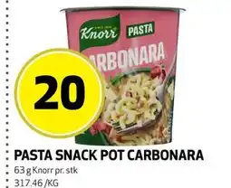 Bunnpris PASTA SNACK POT CARBONARA tilbud