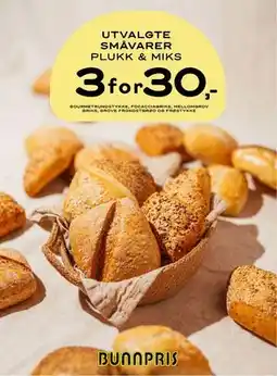 Bunnpris UTVALGTE SMÅVARER tilbud