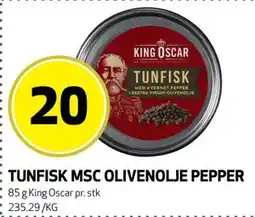 Bunnpris TUNFISK MSC OLIVENOLJE PEPPER tilbud