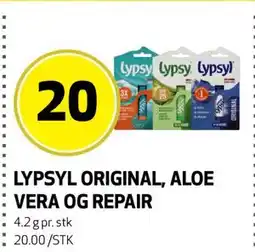Bunnpris LYPSYL ORIGINAL, ALOE VERA OG REPAIR tilbud