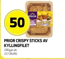 Bunnpris PRIOR CRISPY STICKS AV KYLLINGFILET tilbud