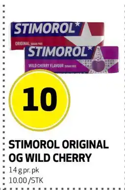 Bunnpris STIMOROL ORIGINAL OG WILD CHERRY tilbud