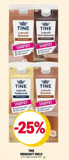 Coop Extra TINE Smaksatt melk tilbud