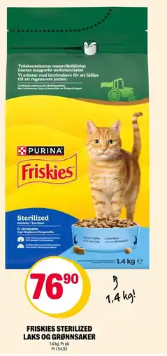 Coop Extra Friskies sterilized laks og grønnsaker tilbud