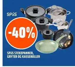 Coop Obs Spiis stekepanner, gryter og kasseroller tilbud