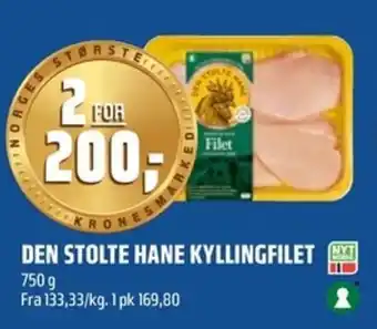 Coop Obs Den stolte hane kyllingfilet tilbud