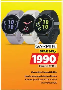POWER Vivoactive 5 smartklokke tilbud