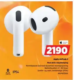 POWER Apple AirPods 4 tilbud