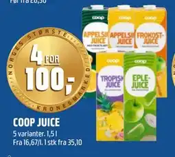 Coop Obs COOP JUICE tilbud