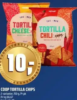 Coop Obs Coop tortilla chips tilbud
