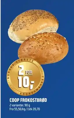 Coop Obs COOP FROKOSTBRØD tilbud