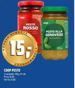 Coop Obs Coop pesto tilbud
