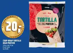 Coop Obs Coop wrap tortilla high protein tilbud
