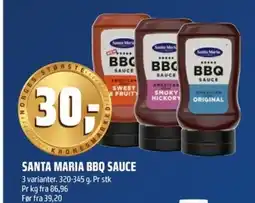 Coop Obs Santa maria bbq sauce tilbud
