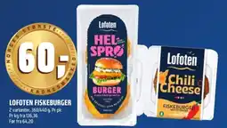 Coop Obs Lofoten fiskeburger tilbud