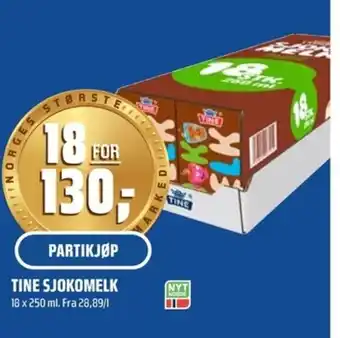 Coop Obs Tine sjokomelk tilbud