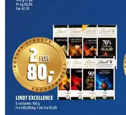 Coop Obs Lindt excellence tilbud