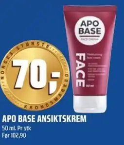 Coop Obs Apo base ansiktskrem tilbud