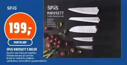 Coop Obs Spiis knivsett 5 deler tilbud