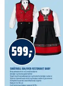 Coop Obs Småtroll ida/iver festdrakt baby tilbud