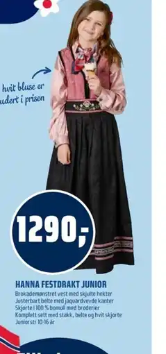 Coop Obs Hanna festdrakt junior tilbud