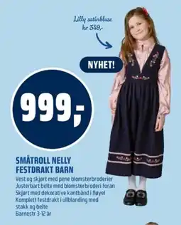 Coop Obs Småtroll nelly festdrakt barn tilbud