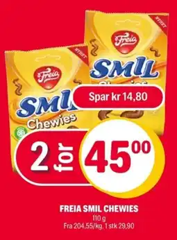 Coop Extra Freia smil chewies tilbud
