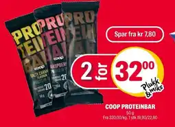 Coop Extra Coop proteinbar tilbud