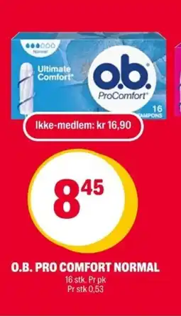 Coop Extra O.B. Pro comfort normal tilbud