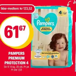 Coop Extra Pampers Premium protection 4 tilbud