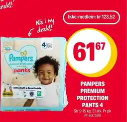 Coop Extra Pampers Premium protection pants 4 tilbud