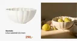 Kitch'n Stiernholm Lotus salatskål krem tilbud