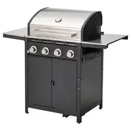 IKEA GrillskÄr Gassgrill med 2 sidebord, rustfritt stål/utendørs, 85/109/133x61 cm tilbud