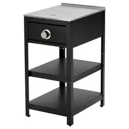 IKEA GrillskÄr Sidebrennere, svart/rustfritt stål utendørs, 48x61 cm tilbud