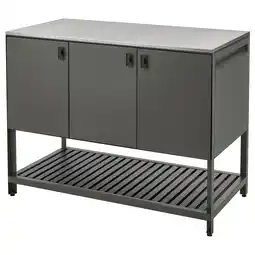 IKEA BÅtskÄr Lukket kjøkkenskap, utendørs/mørk grå, 120x60 cm tilbud