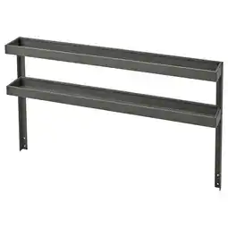 IKEA BÅtskÄr Påbyggingsdel med hyller, utendørs/mørk grå, 120x70 cm tilbud