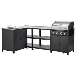 IKEA GrillskÄr Utekjøkken, rustfritt stål, 244x147 cm tilbud