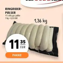 Scandinavian Park RINGRIDERPØLSER, EUR 11.35 tilbud