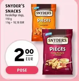 Scandinavian Park SNYDER'S SNACKS, EUR 2 tilbud